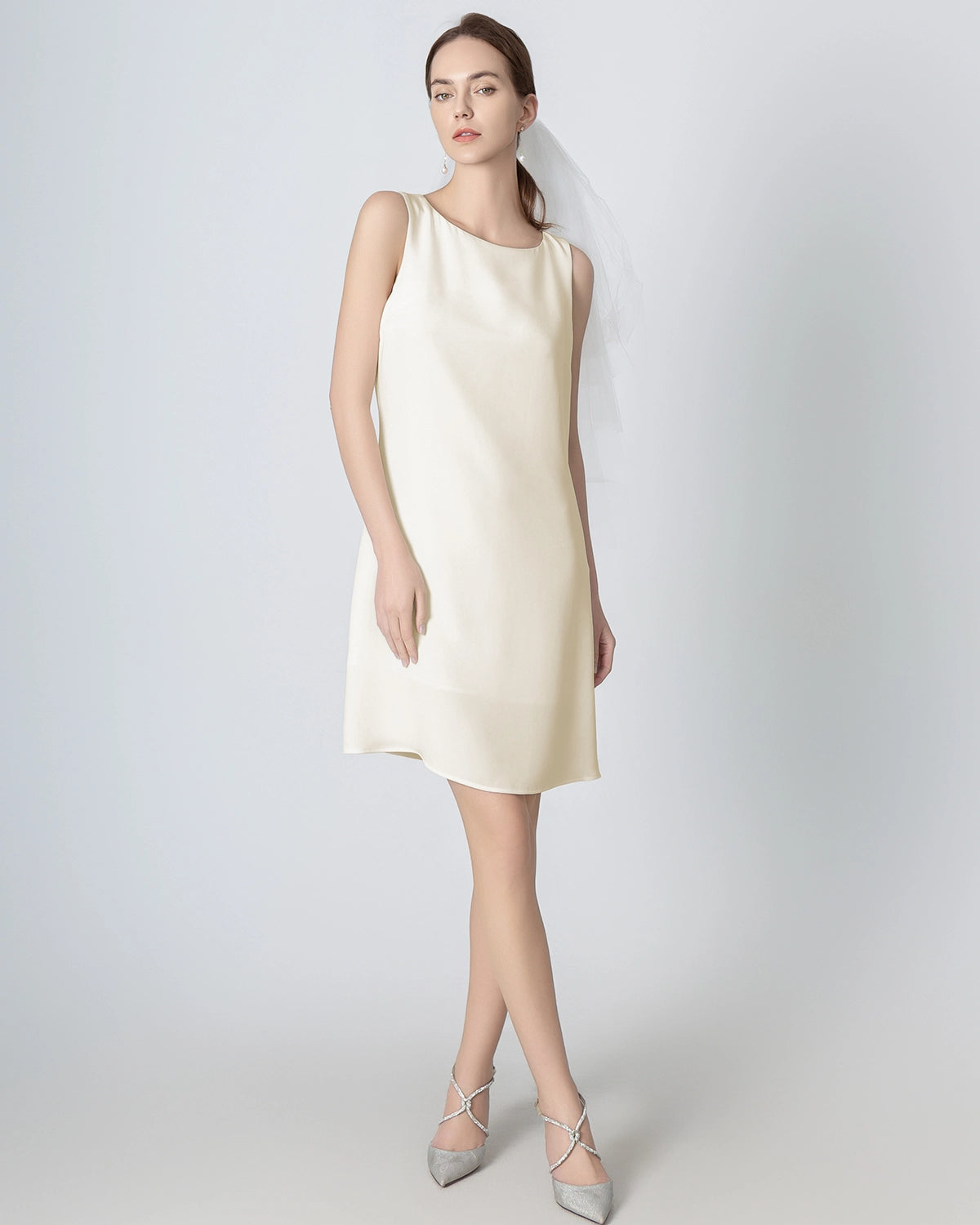 40 Momme A-line Silk Dress 40 Momme A-line Silk Dress