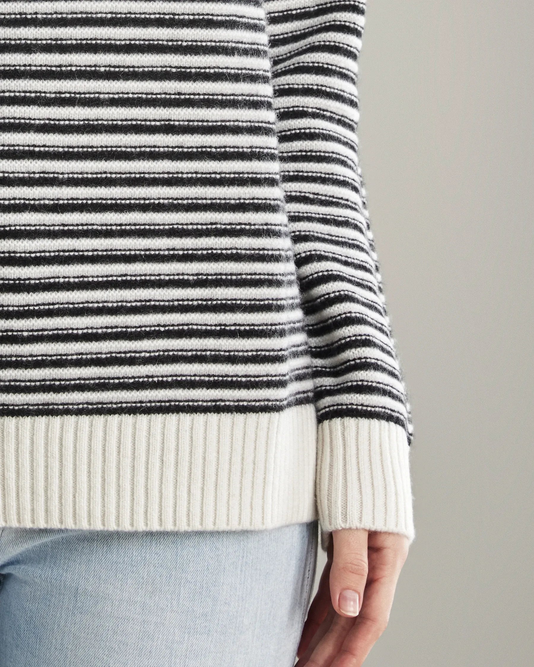 Striped Crewneck Cashmere Sweater Striped Crewneck Cashmere Sweater