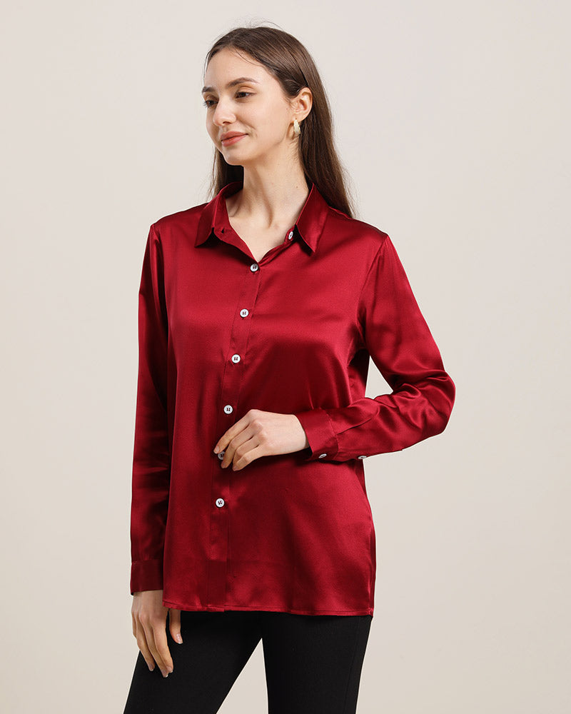 Women's Basic Silk Shirt