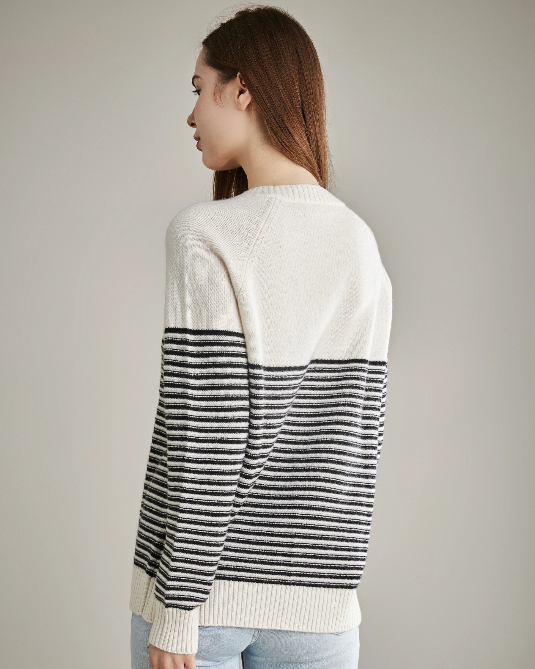 Striped Crewneck Cashmere Sweater Striped Crewneck Cashmere Sweater