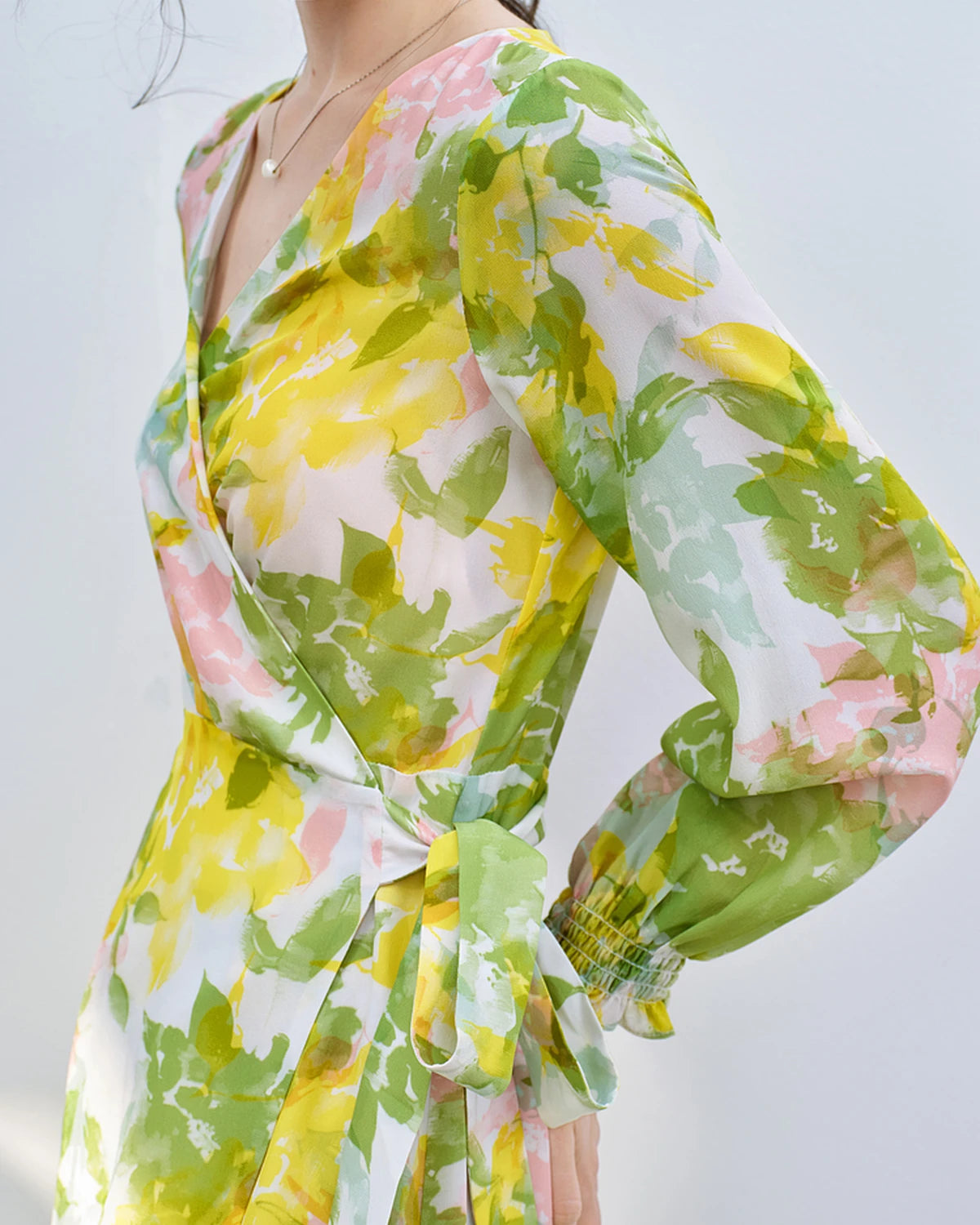 Floral Print Silk Dress Floral Print Silk Dress
