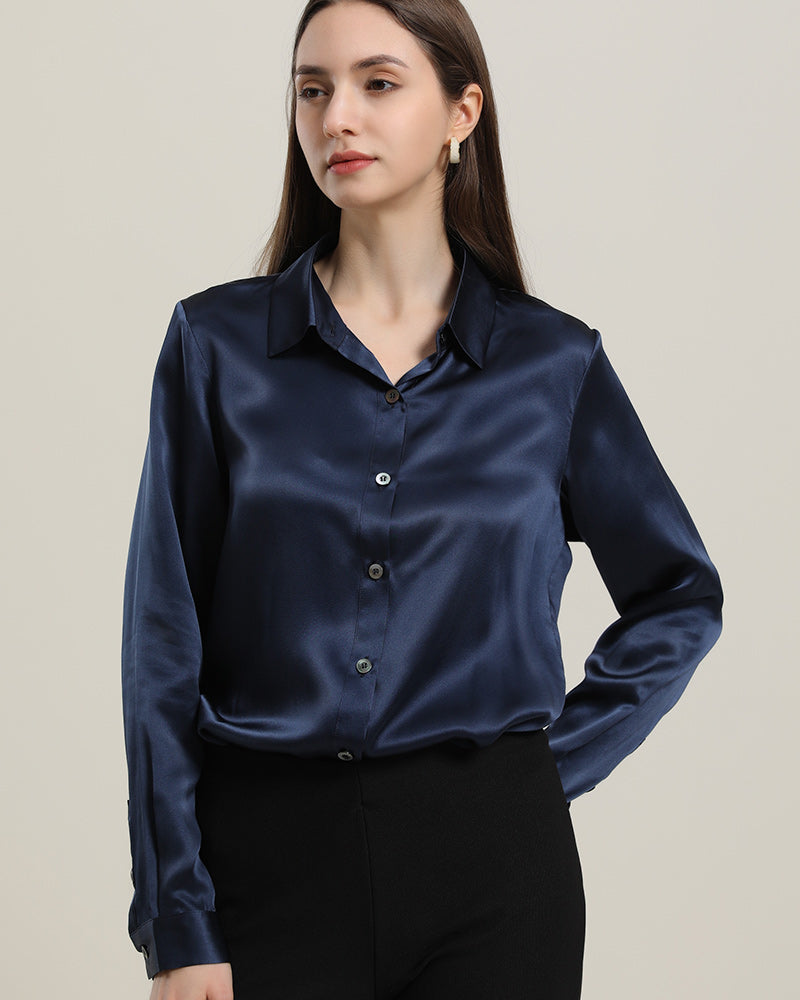 Women's Basic Silk Shirt