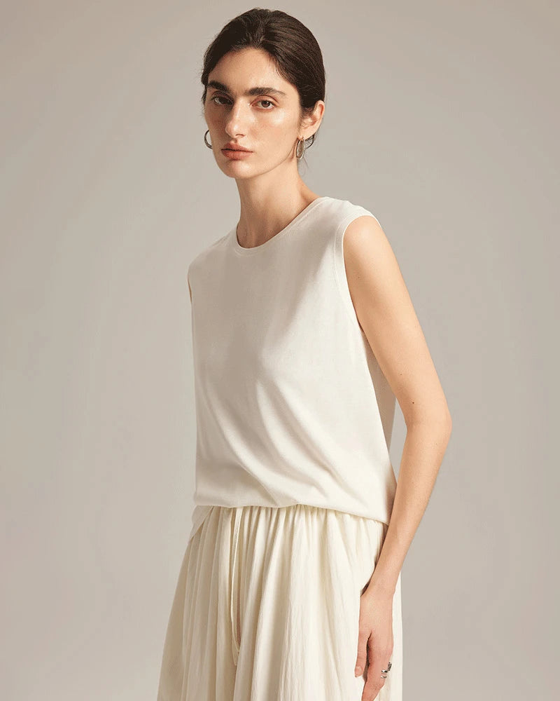 Sleeveless Silk Jersey Sleeveless Silk Jersey