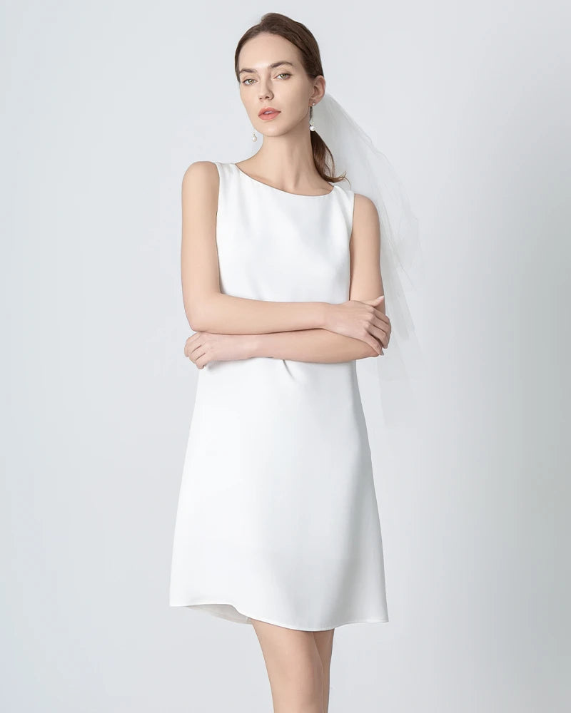 40 Momme A-line Silk Dress 40 Momme A-line Silk Dress