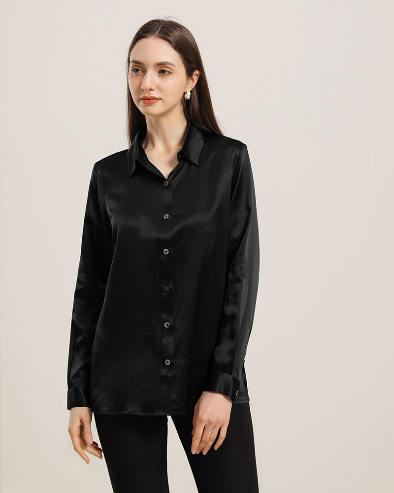 Women's Basic Silk Shirt