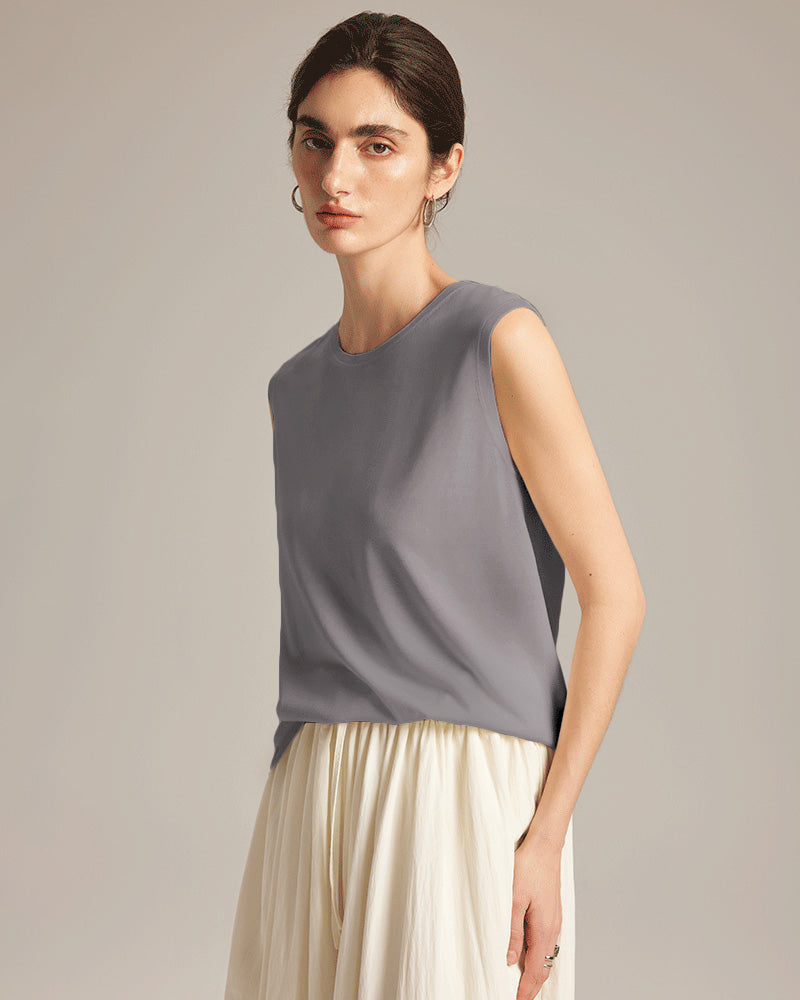 Sleeveless Silk Jersey Sleeveless Silk Jersey