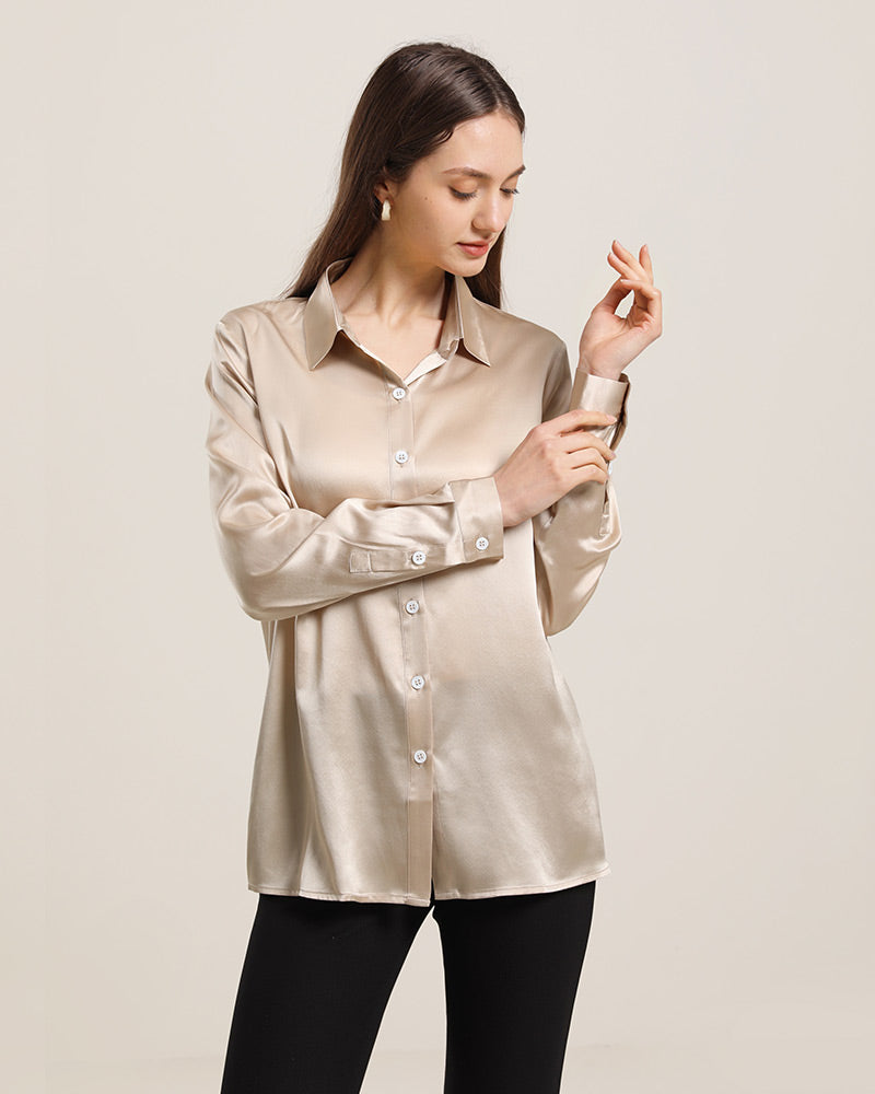 Women's Basic Silk Shirt